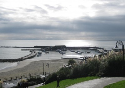 Photo: The harbour and cobb at Lyme Regis